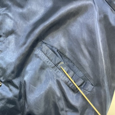 Vintage Bodines Lounge Satin Bomber Jacket Size XL