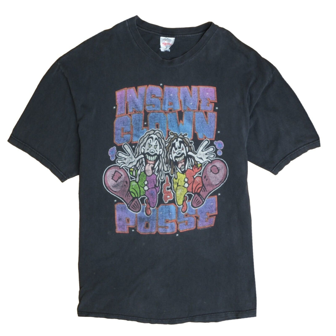 Vintage Insane Clown Posse T-Shirt Size XL Black Hip Hop Tee 1998 90s