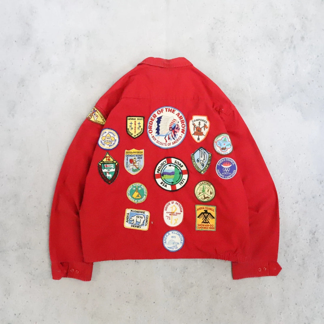 Vintage Boy Scouts Of America Patches Jacket Size 2XL 60s 70s