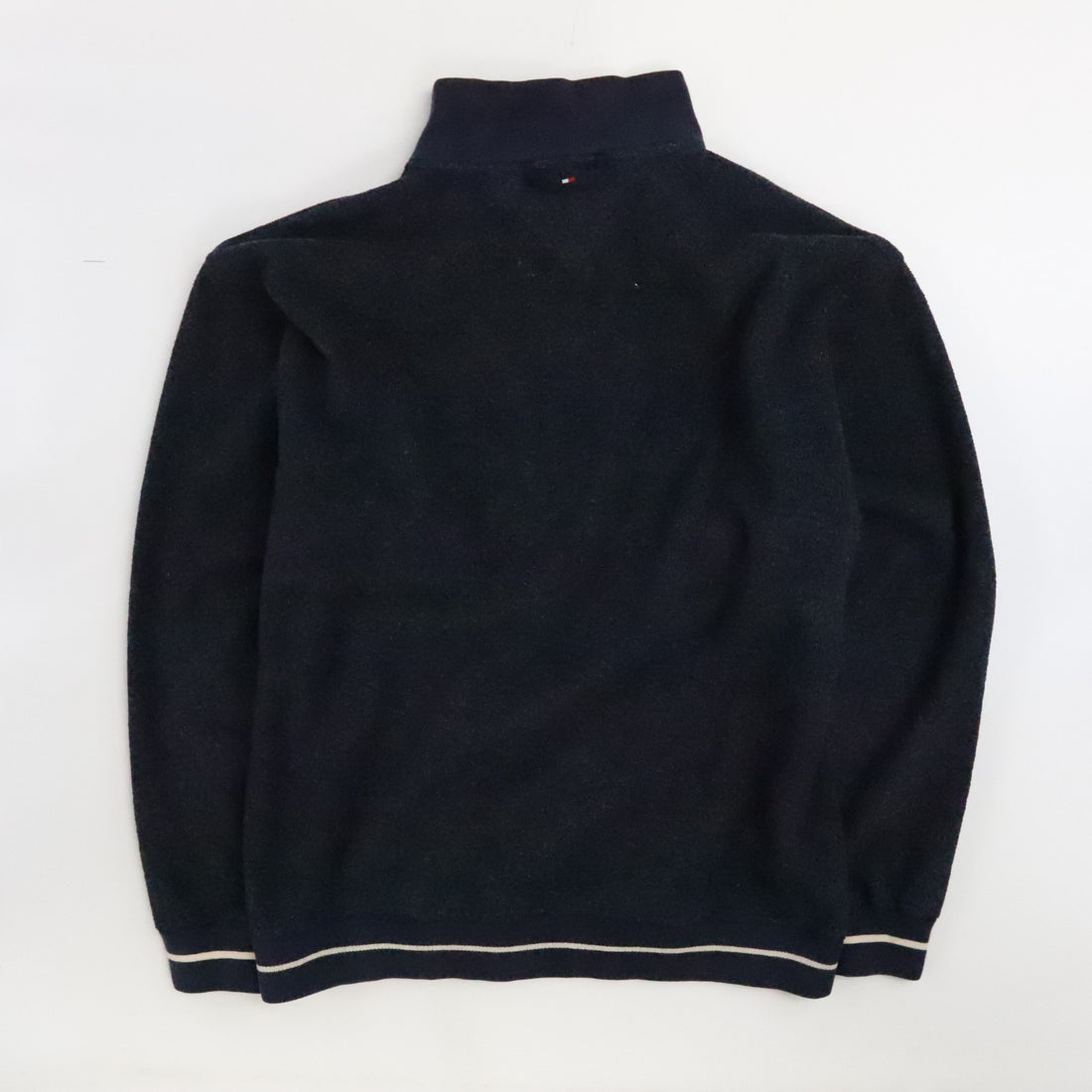Tommy Hilfiger 1/4 Zip Pullover Fleece Sweater Size Large Winter Snowflake