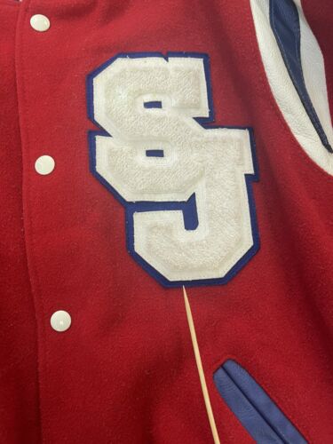 Swain Canadiens Wool Varsity Jacket Size Large Red 2011
