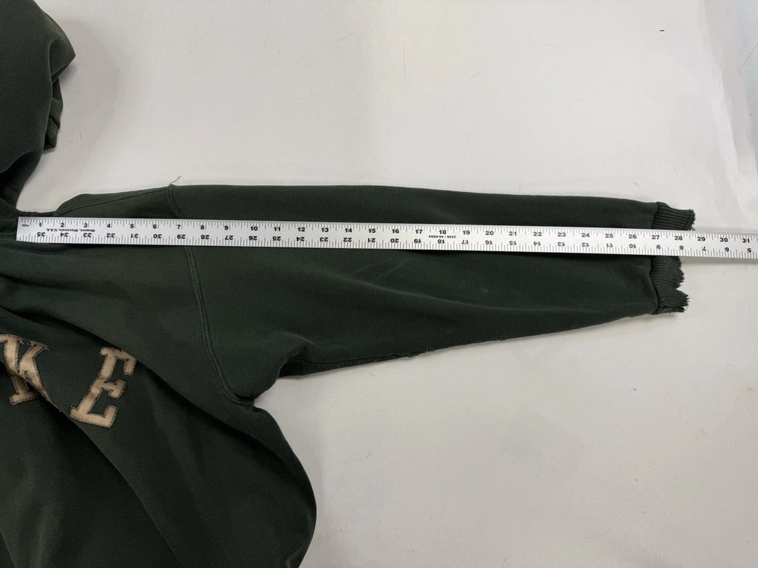 Vintage Nike Sweatshirt Hoodie Size Large Green Distressed 90s