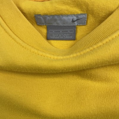 Vintage Nike Crewneck Sweatshirt Size Medium Yellow Embroidered Swoosh