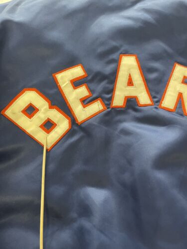 Vintage Chicago Bears Satin Bomber Jacket Size XL NFL