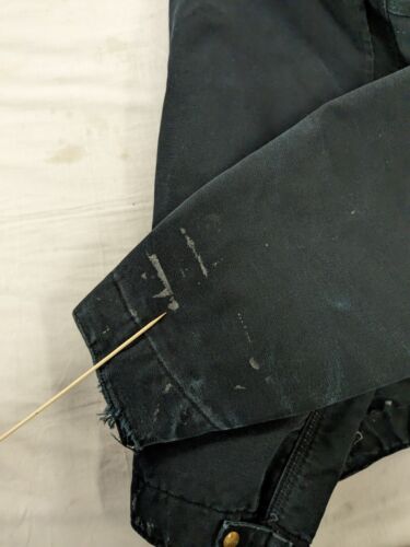 Vintage Carhartt Canvas Detroit Work Jacket Size 3XL Black Blanket Lined J001