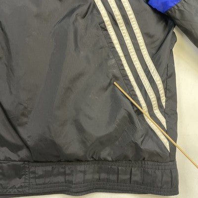 Vintage Adidas Windbreaker Light Jacket Size Large Blue Black