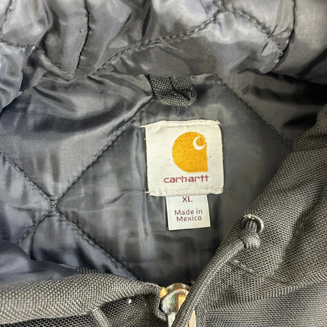 Carhartt Canvas Active Bomber Work Jacket Size XL J133 BLK
