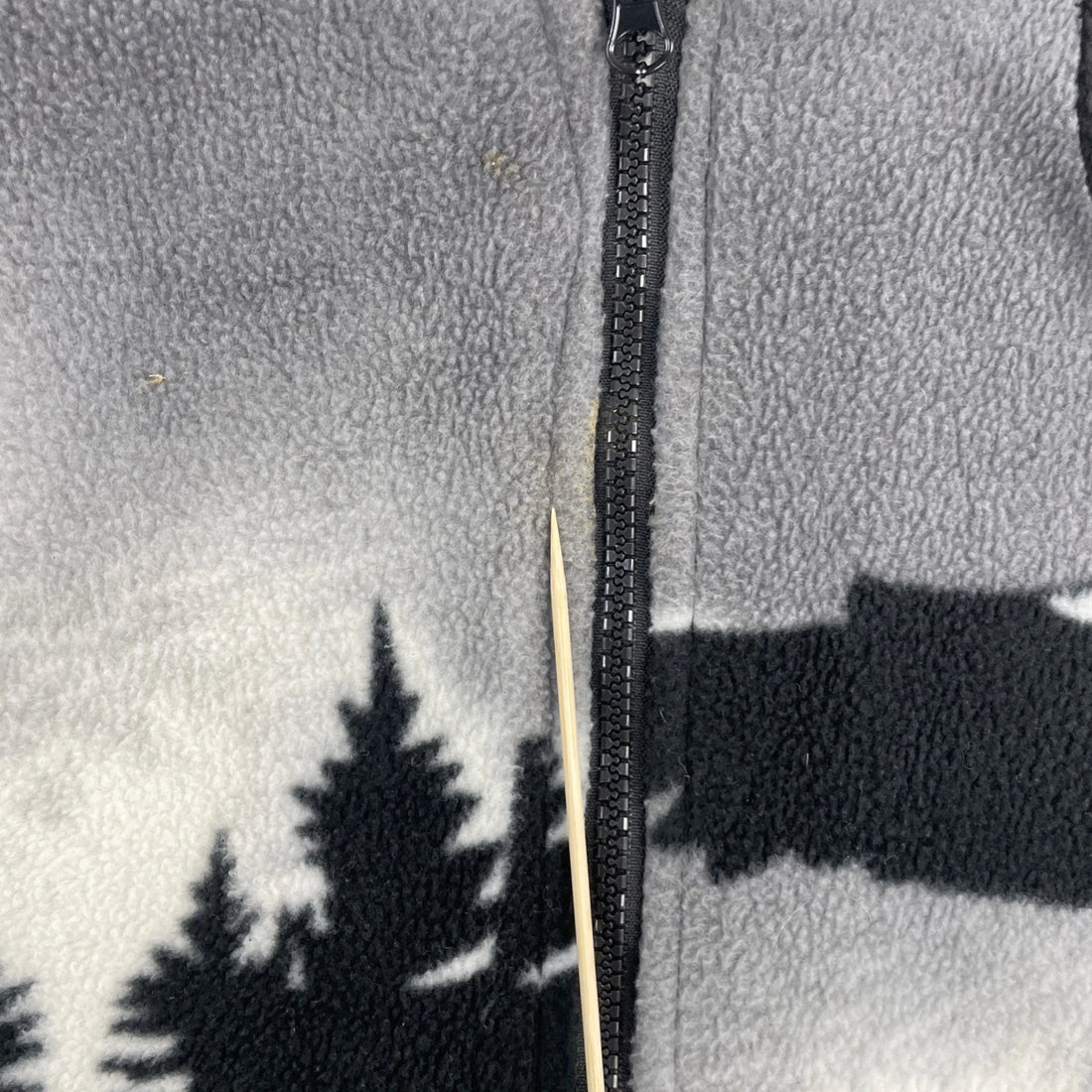 Eagle Forest Fleece Jacket Size XL Nature All Over Print