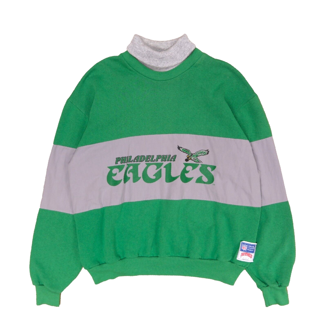 Vintage Philadelphia Eagles Sweatshirt Crewneck Size XL Gray 1996 90s –  Throwback Vault