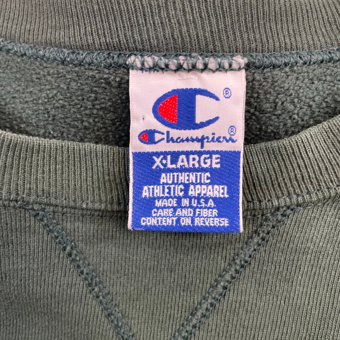 Vintage Champion Crewneck Sweatshirt Size XL Green 90s