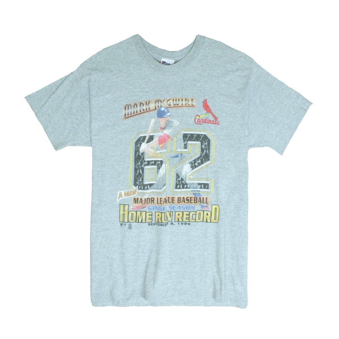 Vintage St Louis Cardinals Mark McGwire Home Run Record T-Shirt