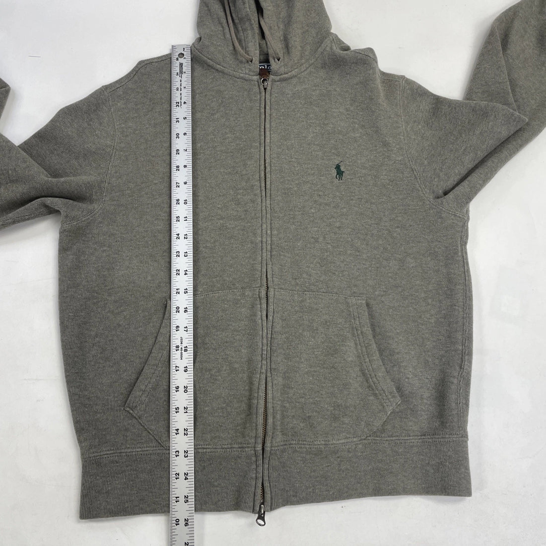 Vintage Polo Ralph Lauren Full Zip Sweatshirt Hoodie Size Medium