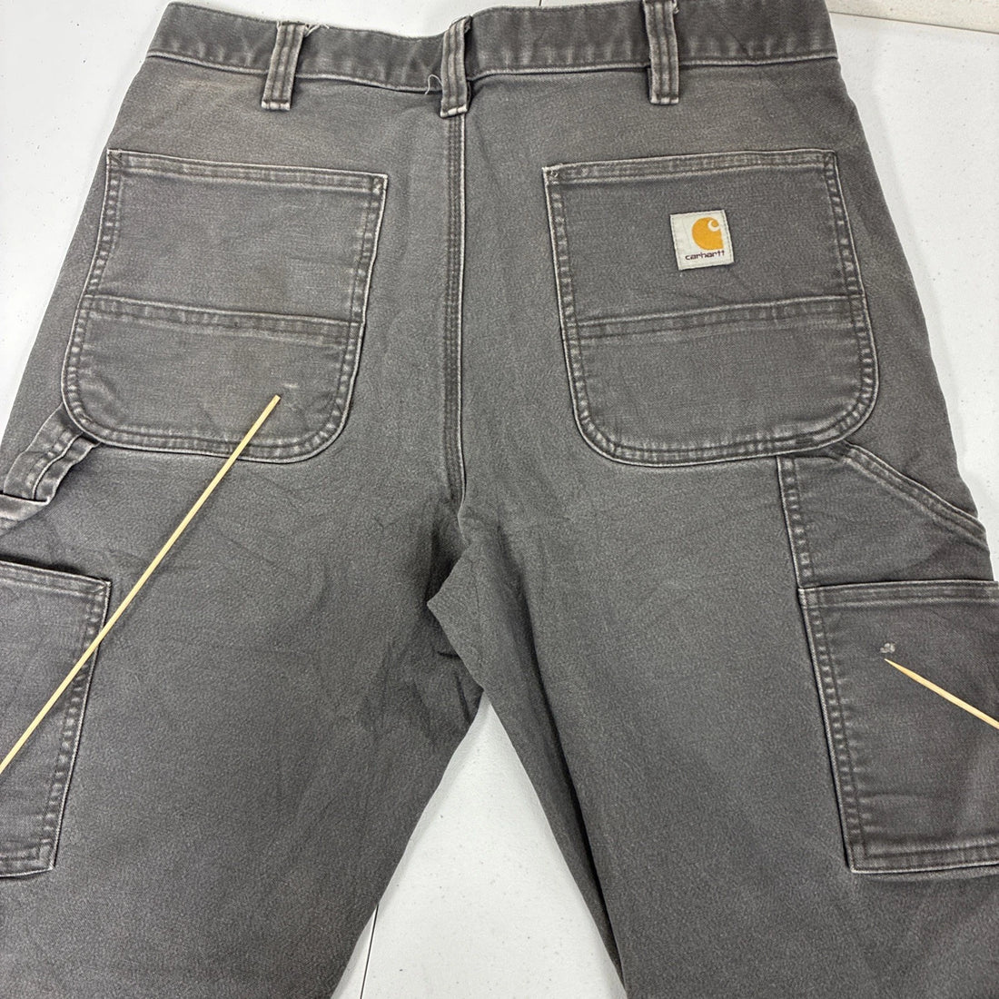 Carhartt Carpenter Work Pants Size 33 X 32 Gray
