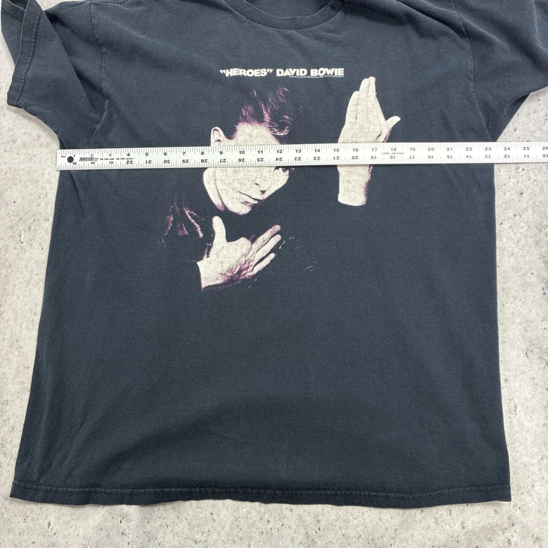 Vintage David Bowie Heroes T-Shirt Size XL 2004