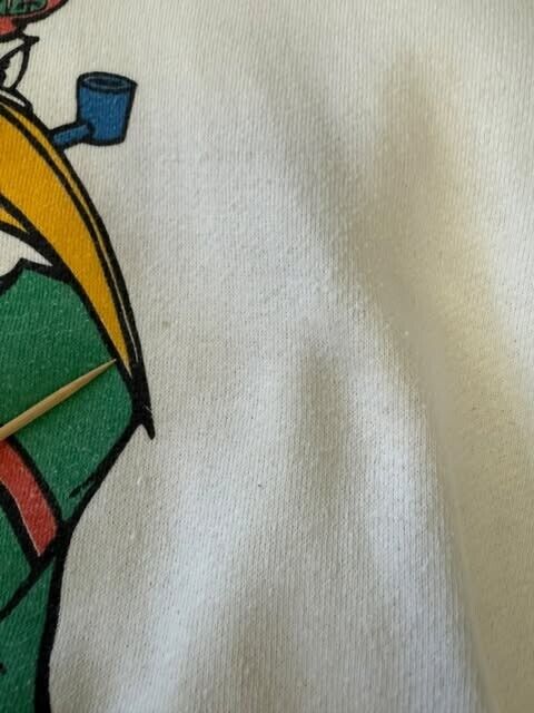 Vintage Miami Hurricanes Crewneck Sweatshirt Size XL Double Sided 90s NCAA