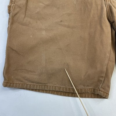 Vintage Big Smith Canvas Carpenter Work Shorts Size XL Brown