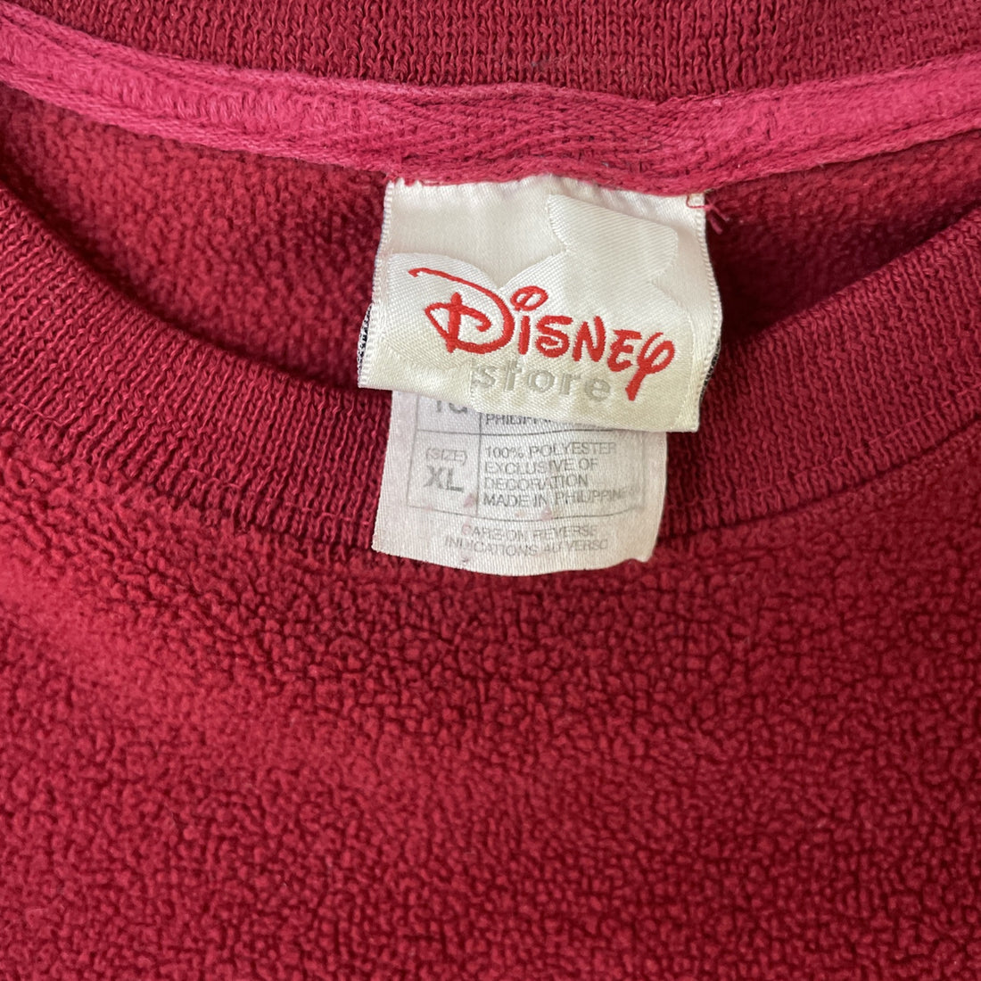 Vintage Mickey Mouse Disney American Classic Fleece Sweatshirt Size XL Red