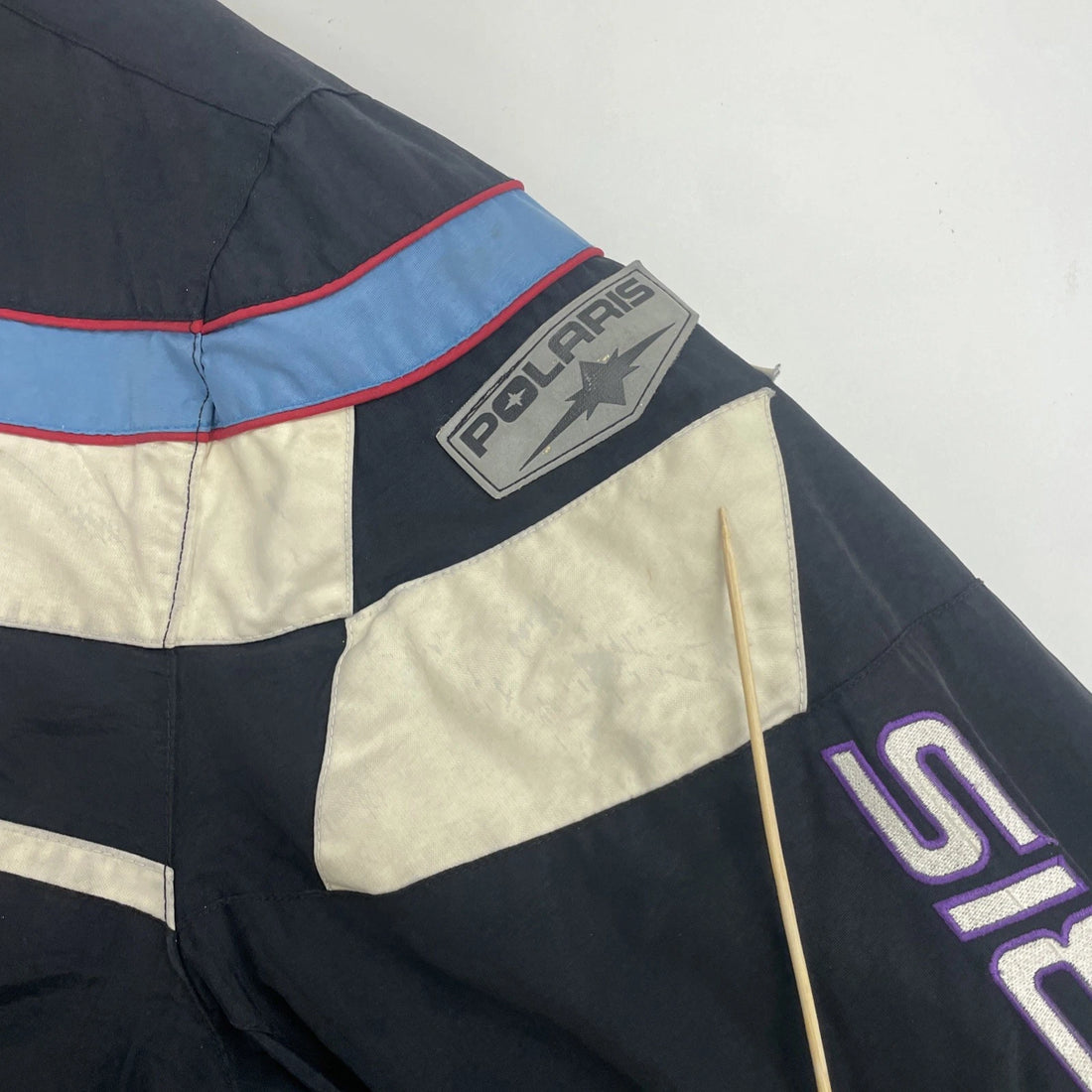 Vintage Polaris Snowmobile Racing Puffer Bomber Jacket Size 2XL