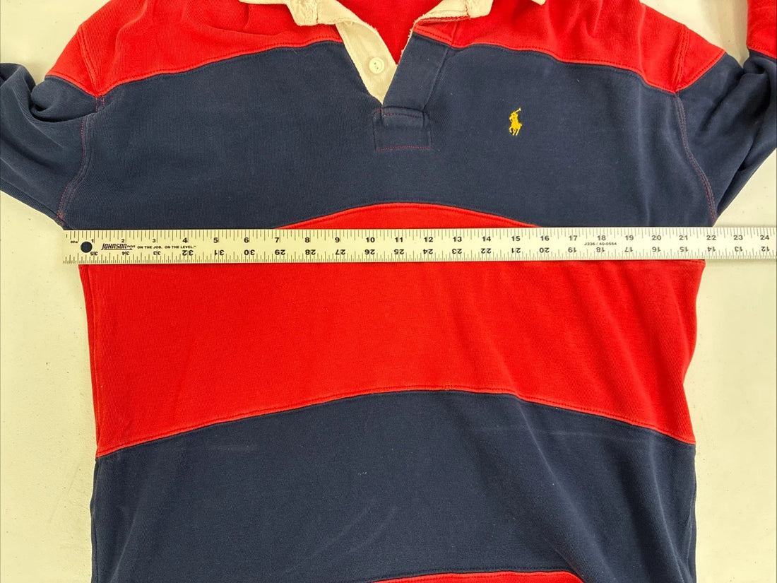 Vintage Polo Ralph Lauren Rugby Shirt Size XL Striped Long Sleeve