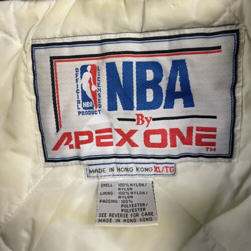 Vintage Boston Celtics Apex One Puffer Jacket Size XL 90s NBA