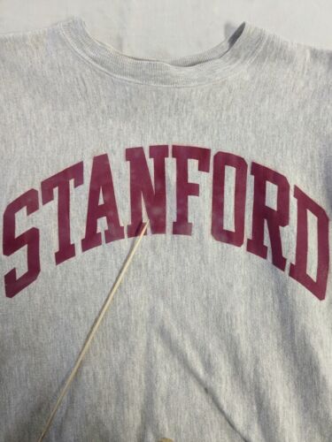Vintage Stanford Cardinal Champion Reverse Weave Sweatshirt Size Large 90s NCAA