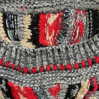 Vintage 3D Knit Crewneck Sweater Size XL Coogi Style