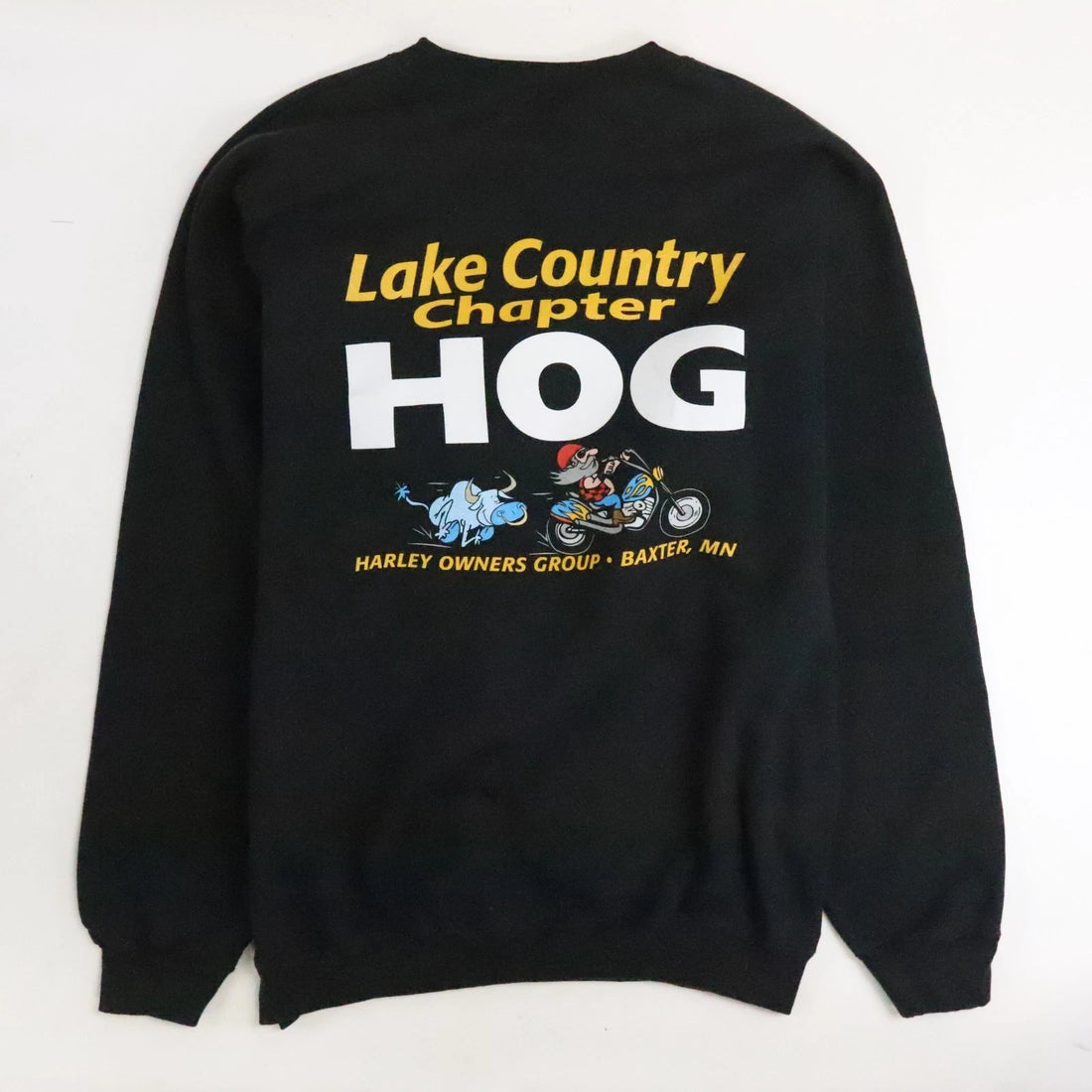 Harley Davidson Motorcycles Hog Crewneck Sweatshirt Size Large