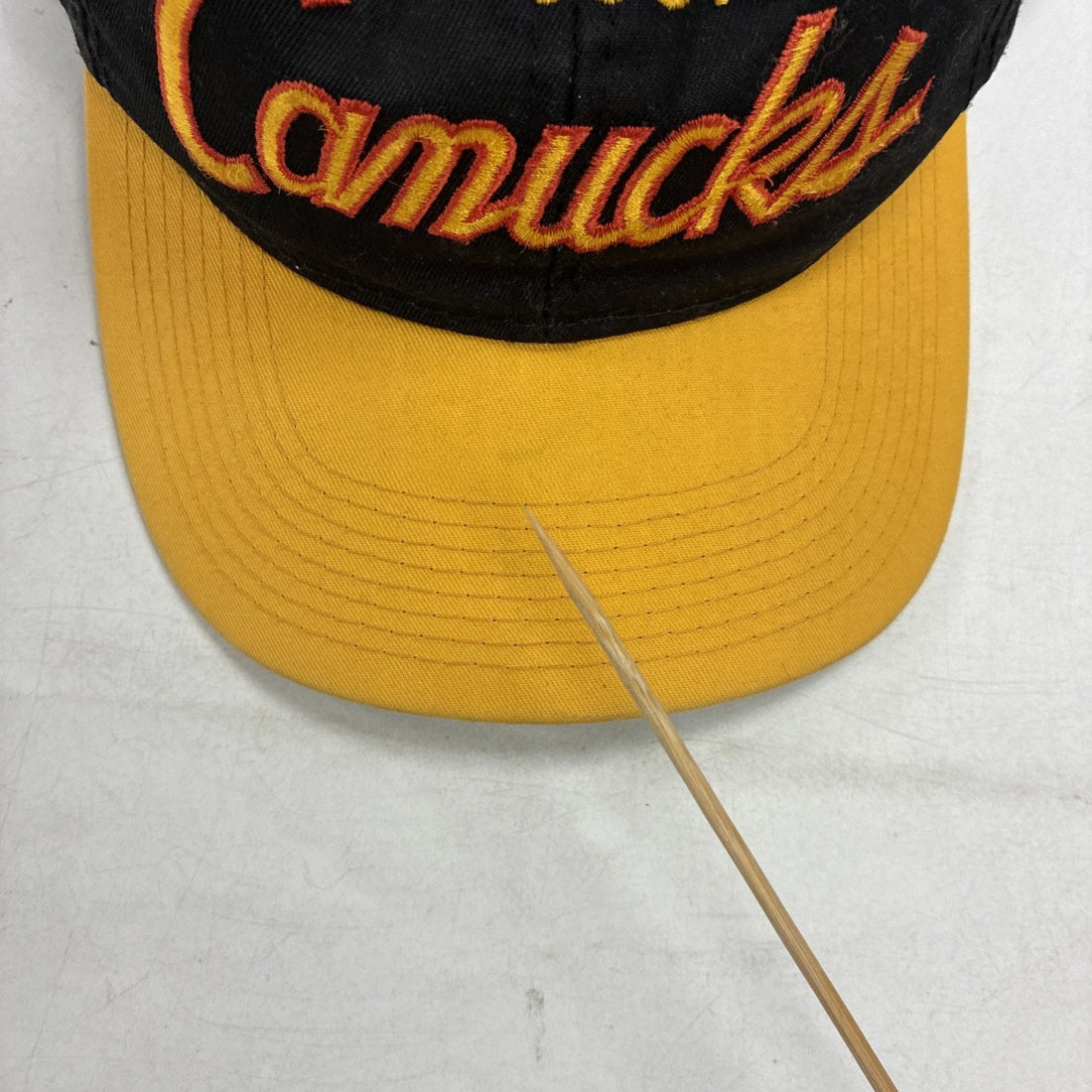 Vintage Vancouver Canucks Twill Script Sports Specialties Hat OSFA NHL