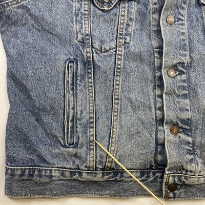Vintage Levi's Denim Trucker Jacket Size 48 Blue