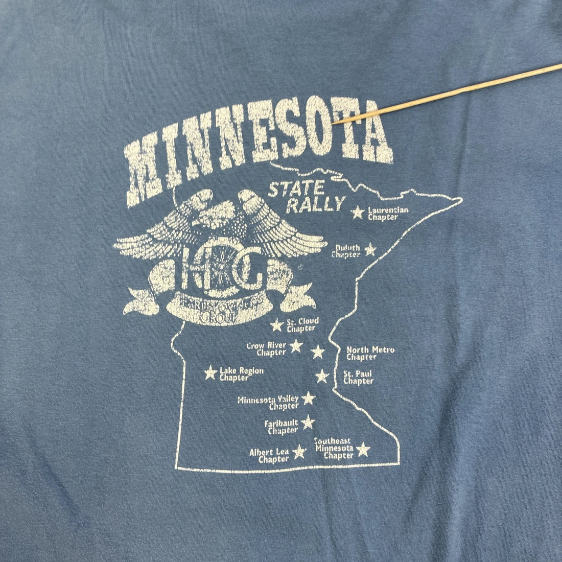 Vintage Harley Davidson Motorcycles Minnesota State Rally Eagle T-Shirt XL 90s