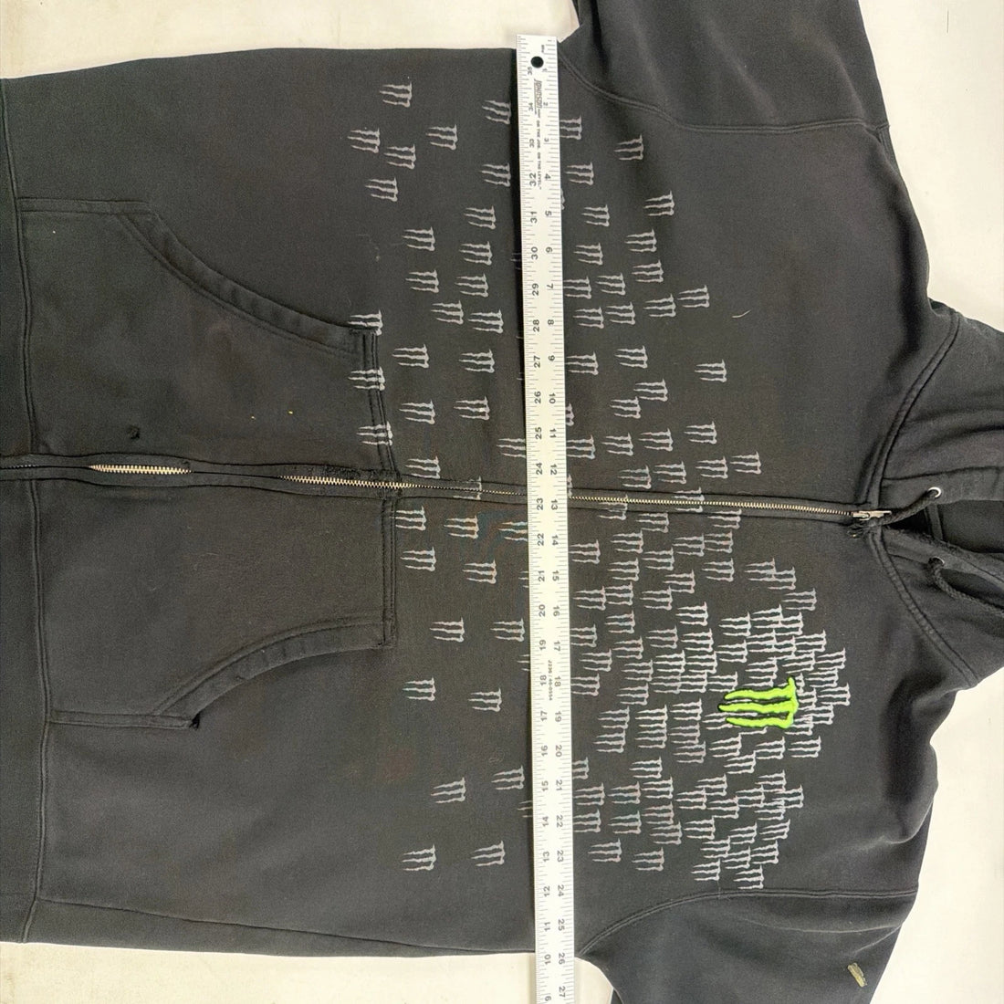 Monster Energy Full Zip Sweatshirt Hoodie Size XL