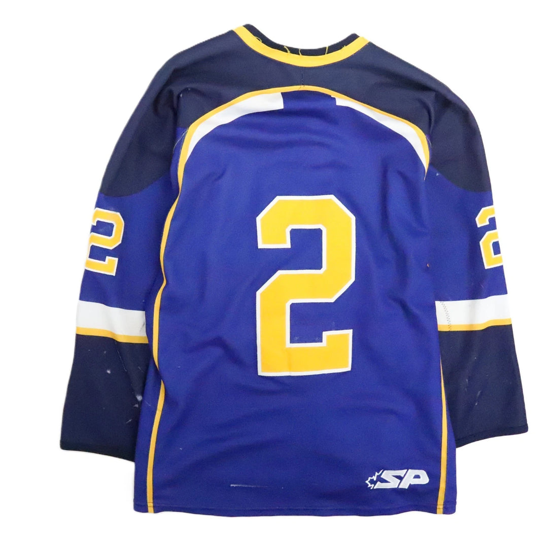 Vintage Warren Wildcats Authentic Hockey Jersey Size 56 Fight Strap