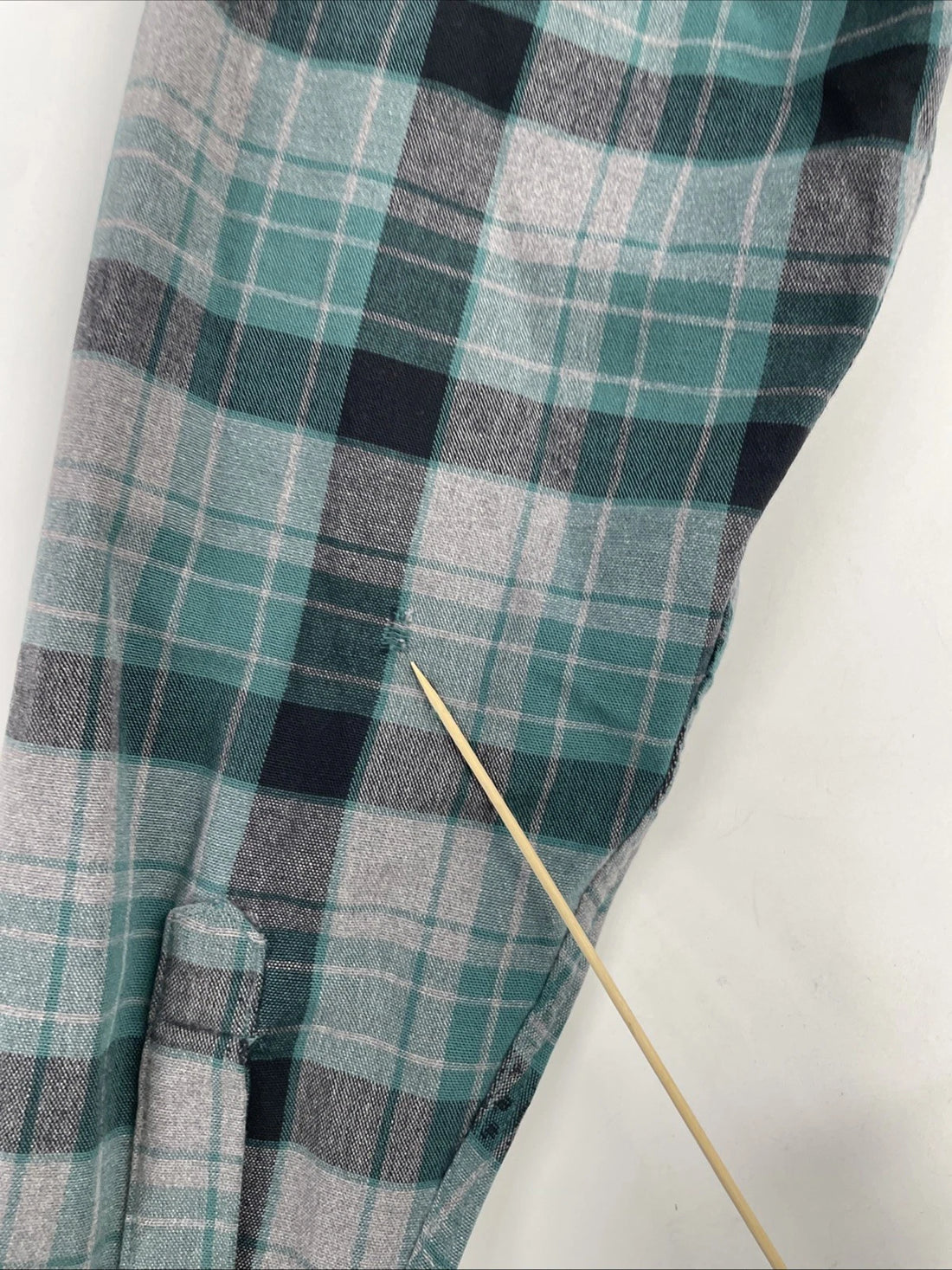 L.L. Bean Button Up Shirt Size Large Green Plaid