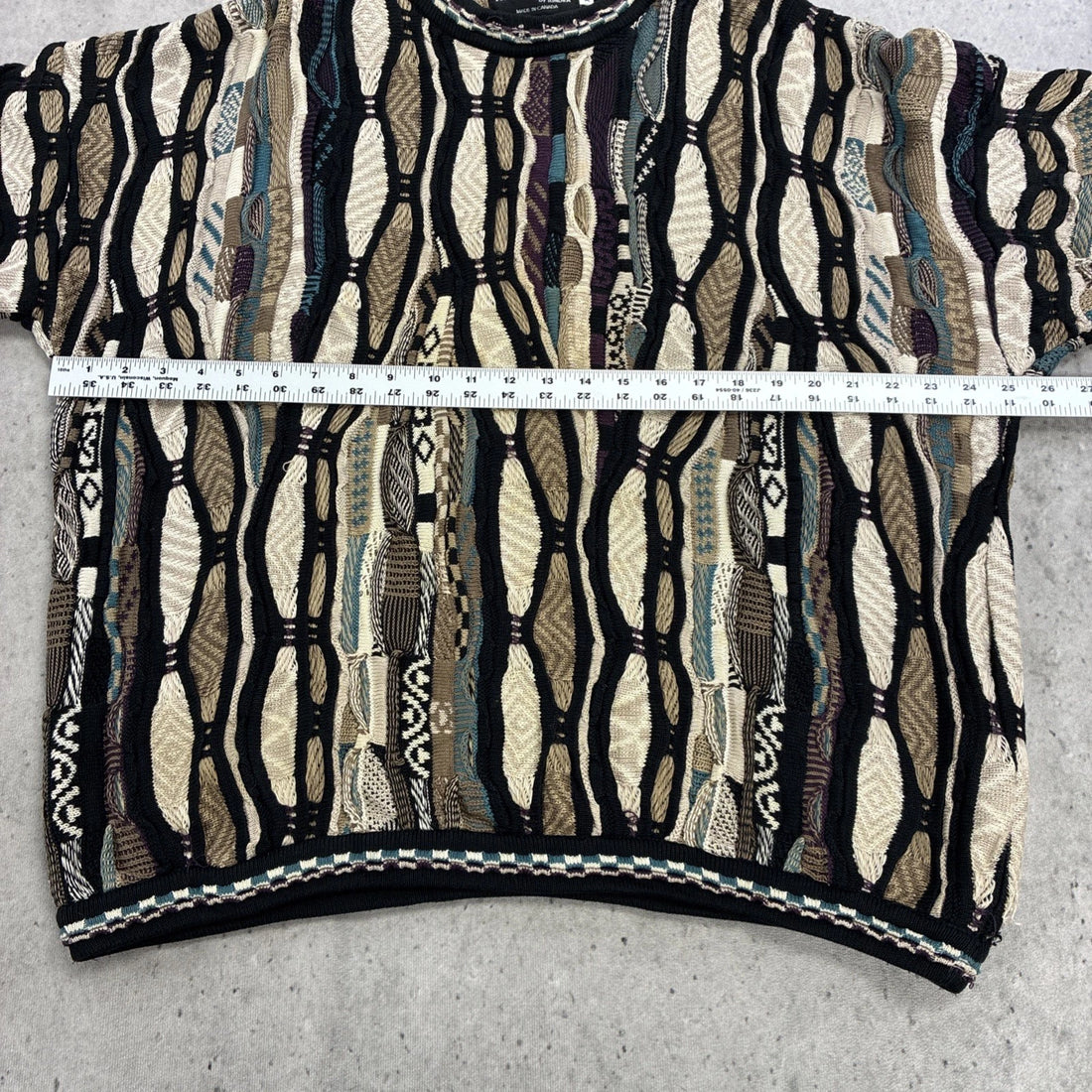 Tundra Baracuta 3D Knit Crewneck Sweater Size XL