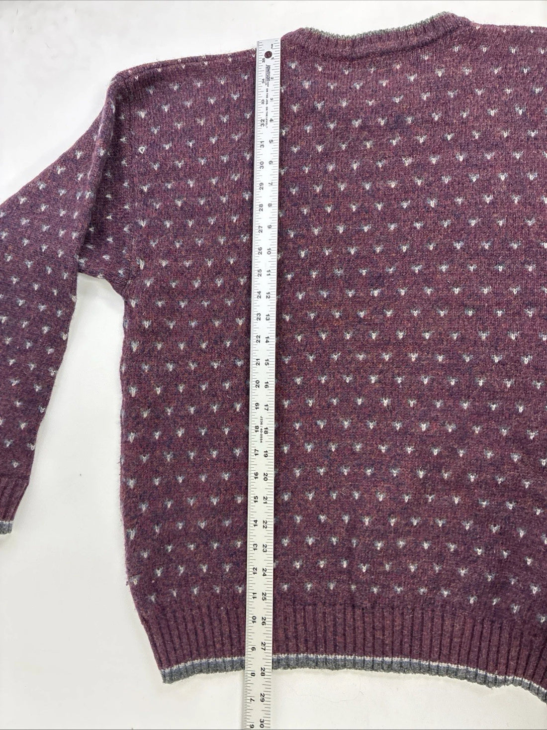Vintage Woolrich Birdseye Wool Knit Crewneck Sweater Size Large