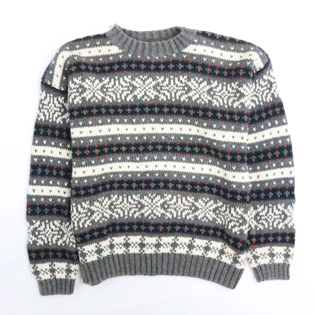 Vintage Eddie Bauer Crewneck Sweater Size Medium Fair Isle