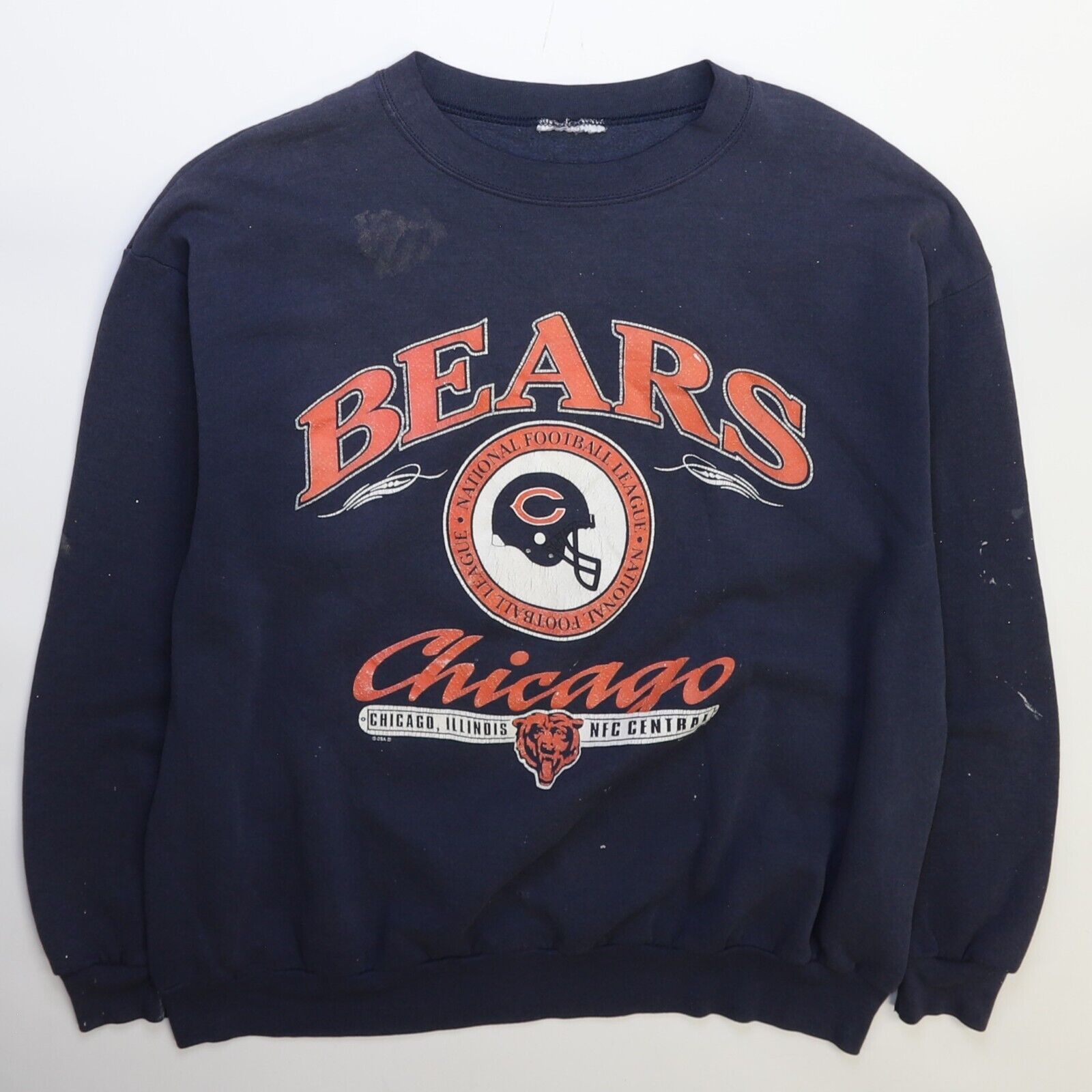 Vintage 1990s Nike Chicago Bears store NFL Crewneck Sweatshirt Size XL