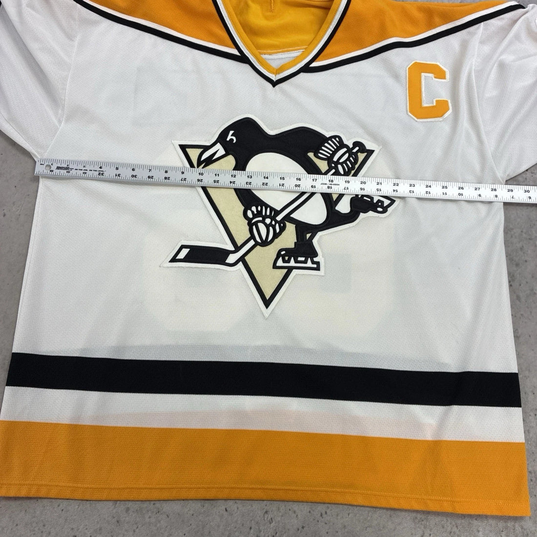 Vintage Pittsburgh Penguins Mario Lemieux Athletic Knit Jersey Size 2XL 90s NHL