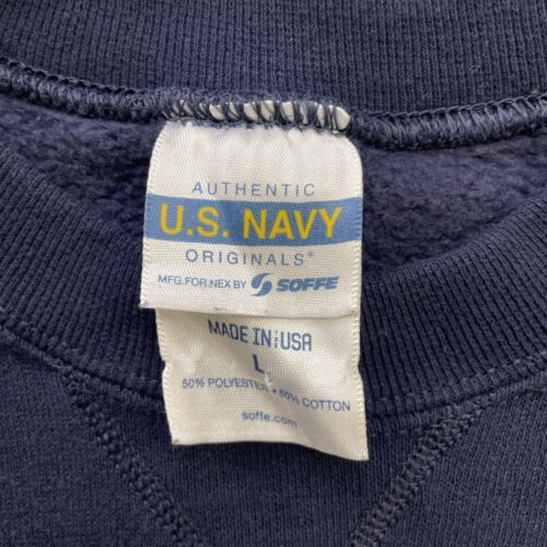 Vintage USN Navy Crewneck Sweatshirt Size Large