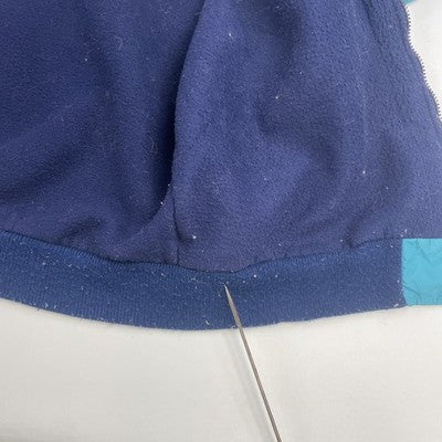 Vintage Woolrich Fleece Lined Bomber Jacket Size Large Blue
