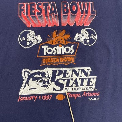 Vintage Penn State Nittany Lions Fiesta Bowl T-Shirt Size Large 1997 90s NCAA