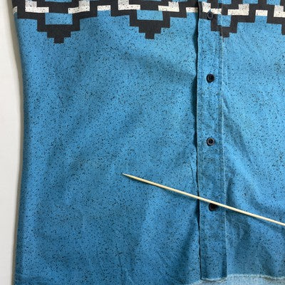 Vintage Roper Button Up Shirt Size Medium Aztec Western