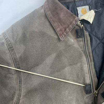 Vintage Carhartt Canvas Work Jacket Large Tall Brown J22