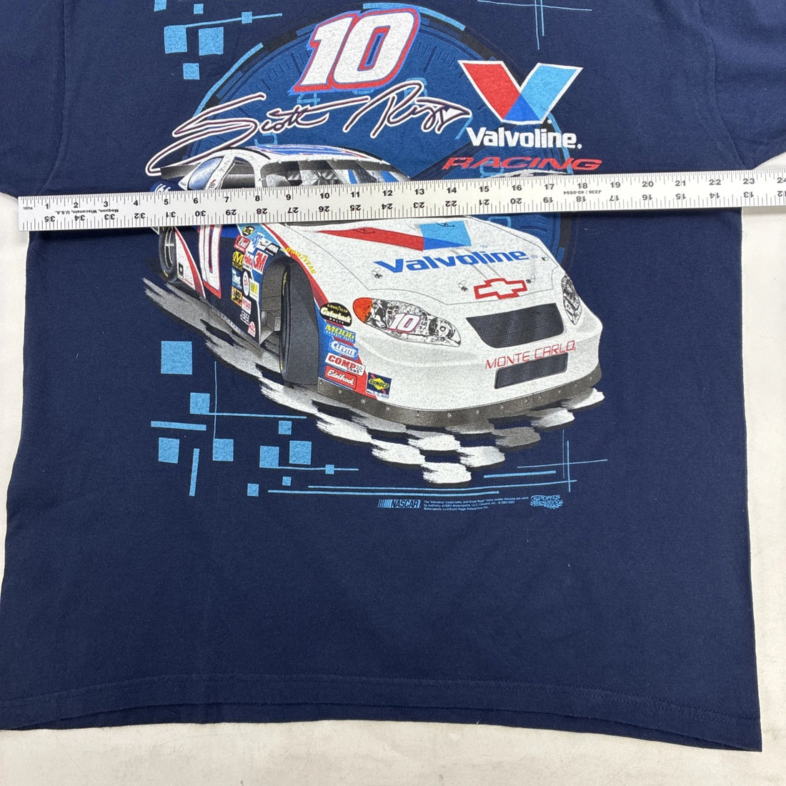 Vintage Scott Riggs Valvoline Racing T-Shirt Size XL NASCAR