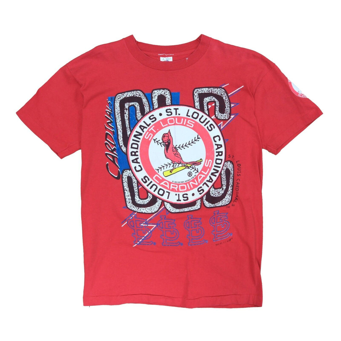 Vintage St Louis Cardinals T-Shirt Size Large Red 90s MLB
