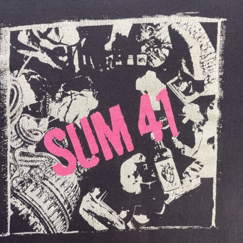 Vintage Sum 41 This Is Goodbye T-Shirt Size Medium Punk Rock Band Tee