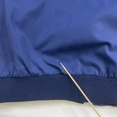 Vintage Track Bomber Jacket Size Large Blue