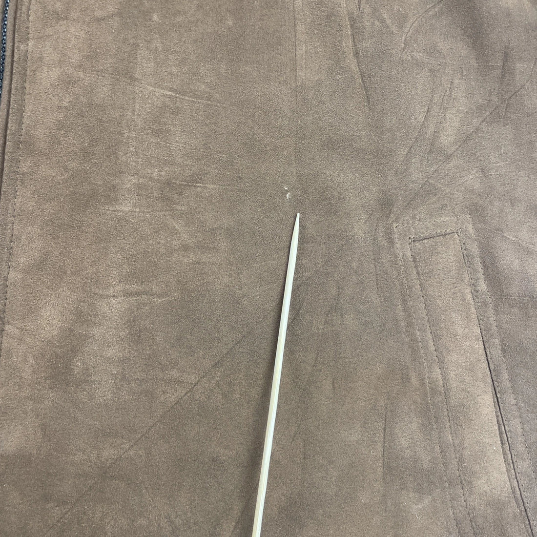 Claiborne Suede Light Bomber Jacket Size Large Brown