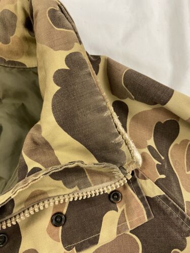 Vintage Columbia Gore Tex Duck Camouflage Hunting Jacket Size XL Camo Throwback Vault