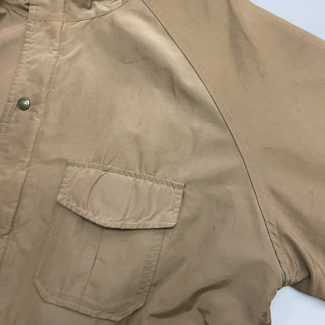 Vintage Eddie Bauer Field Coat Jacket Size Large Beige